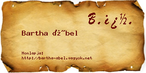 Bartha Ábel névjegykártya